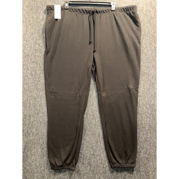 No Boundaries Other - No Boundaries Fleece Joggers Mens 3XL Black New Drawstring Elastic Cuff Pants